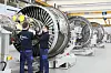 Montagelinie für Flugzeugtriebwerke bei MTU