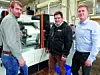 Von links nach rechts: Julian Leikam, Geschäftsführer ZTS-Zerspanungstechnik Stadler; Simon Dotzler, Ingersoll Beratung und Verkauf; Christoph Jobst, ZTS-Zerspanungstechnik Stadler. –