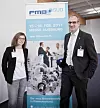 Das Organisationsteam der FMB Süd: Heike Schmid, Teamleiterin Gastveranstaltungen der Messe Augsburg und Christian Enßle, Portfolio Manager des Veranstalters Clarion Events Deutschland.
