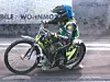 Speedway-Motorrad in Action.
