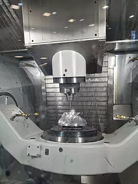 Bearbeitung eines Impellers live auf dem OPEN HOUSE.