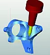 Schlichten: Tangentialbearbeitung mit hyperMILL und dem PGMS-Kreissegmentfräser von ZCC-CT Europe.