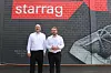 Alexander Attenberger, CSO der Starrag Group (links), und Andreas Haimer, Geschäftsführer der Haimer Group (rechts) standen der Presse während der Aerospace & Turbines Technology Days in Rorschacherberg am Bodensee Rede und Antwort.